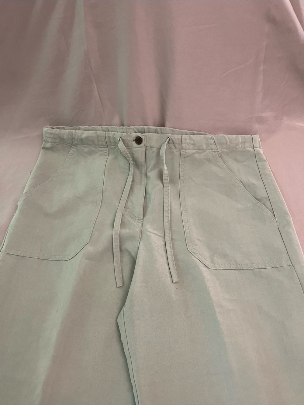 Caribbean Joe Mint Green Elastic Waist Pants